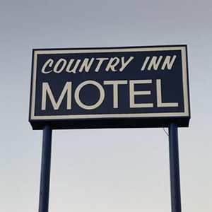 Country Inn Motel Sign